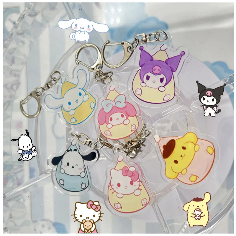 Sanrio Keychain Melody Hello Kitty Pochacco Pom Pom Purin Cute School Bag Charm Acrylic Bag Anime Accessories Birthday Gift
Sanrio Keychain Melody Hello Kitty Pochacco Pom Pom Purin Cute School Bag Charm Acrylic Bag Anime Accessories Birthday Gift