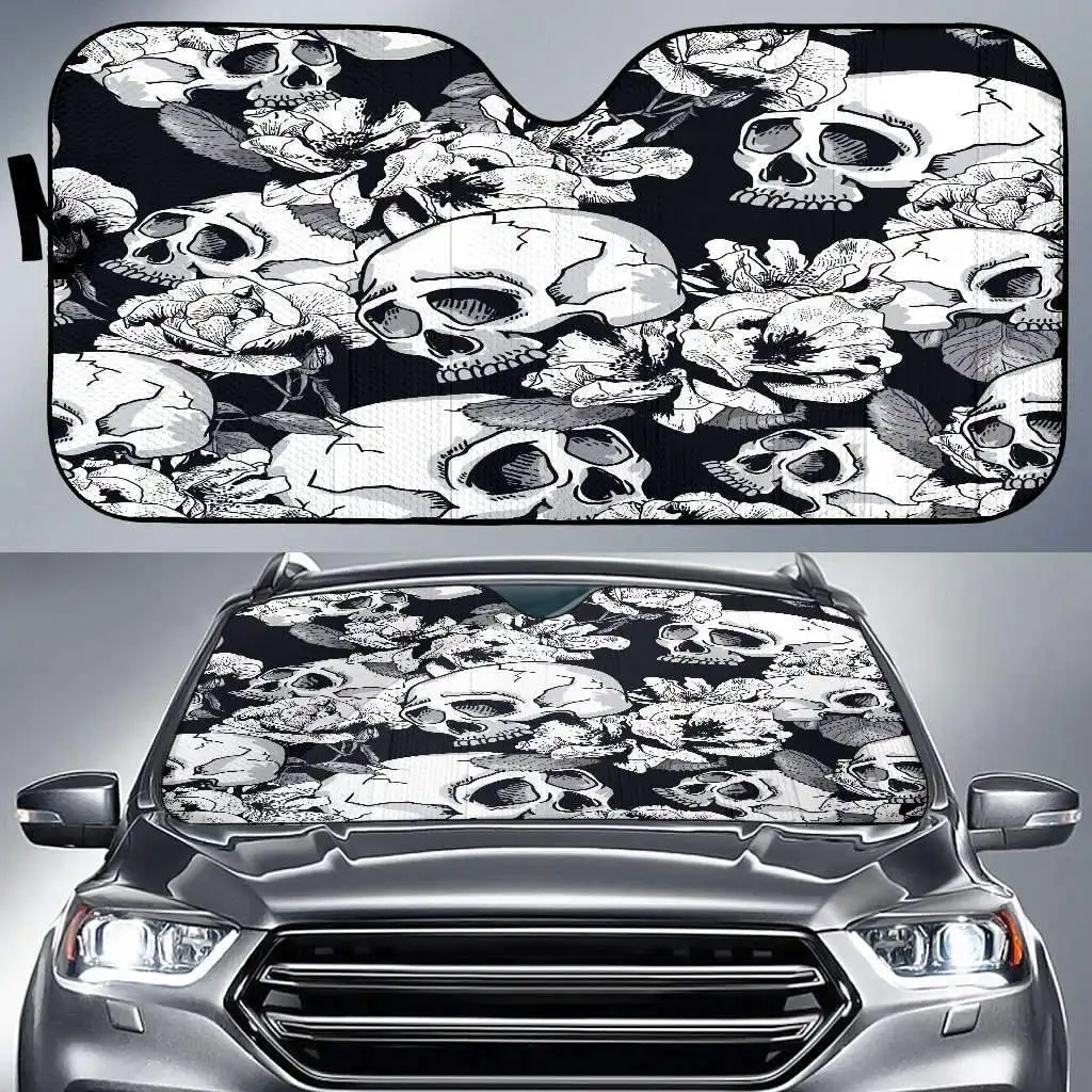 White Skull Art Car Sun Shades Amazing Gift Ideas Car UV protection windshield sunshade accessories for family gifts
White Skull Art Car Sun Shades Amazing Gift Ideas Car UV protection windshield sunshade accessories for family gifts