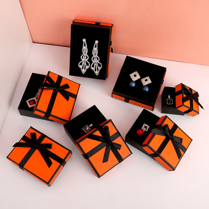Jewelry Packaging Gift Box Jewelry Box Earrings Necklace Bracelet Container Jewelry Holder Bow Tie Delicate Orange Style
Jewelry Packaging Gift Box Jewelry Box Earrings Necklace Bracelet Container Jewelry Holder Bow Tie Delicate Orange Style