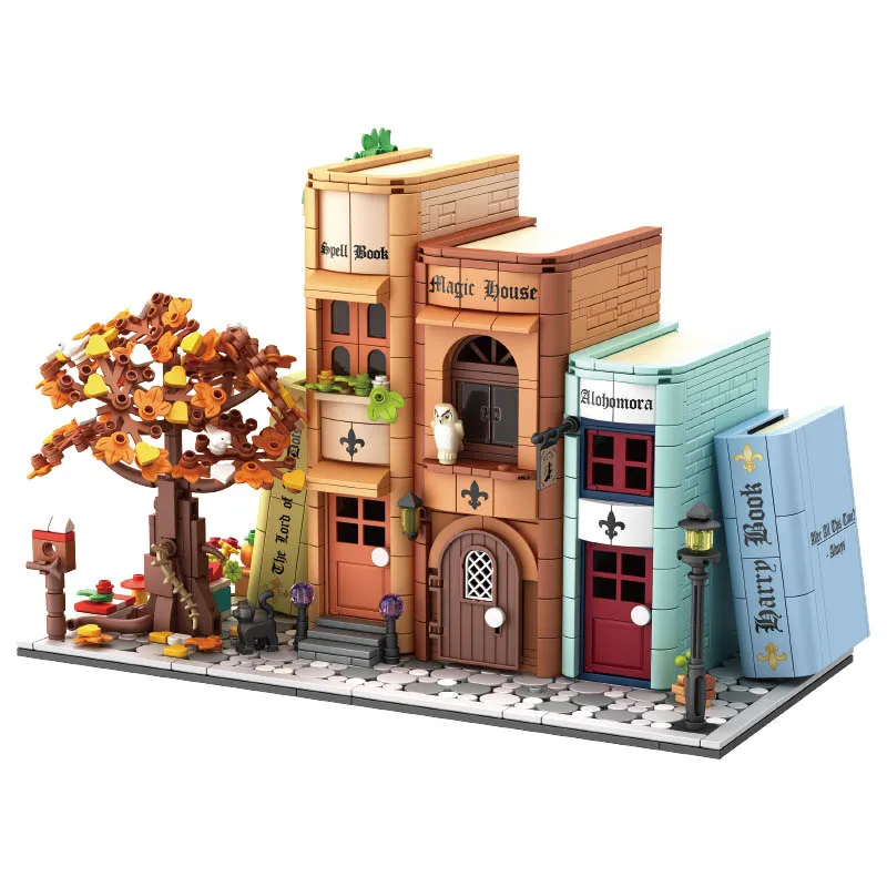 

IN STOCK MOC Creativity Book File Building Blocks Bricks Assembling Model Toys for Children Birthday Gift Set