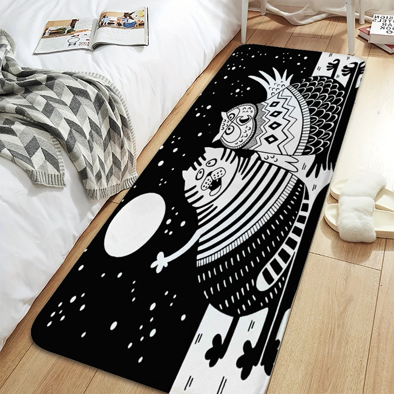 

Carpet Kids Room Funny Cat Kawaii Foot Mat Anti Slip Custom Bedroom Hallway Living Room Bathroom Rug Soft Doormat Entrance Door