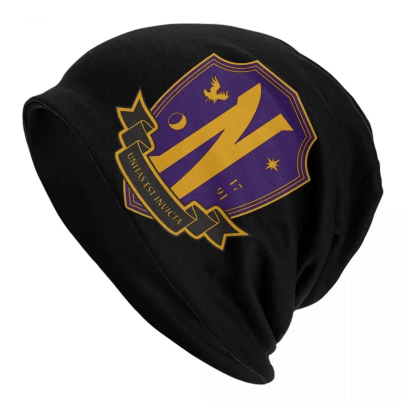 Wednesday Addams Nevermore Academy Skullies Beanies Caps Unisex Winter Warm Knitted Hat Street Adult Bonnet Hats Outdoor Ski Cap
Wednesday Addams Nevermore Academy Skullies Beanies Caps Unisex Winter Warm Knitted Hat Street Adult Bonnet Hats Outdoor Ski Cap