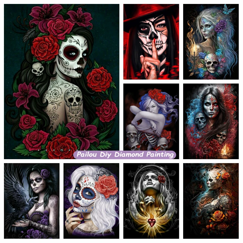 5d Sugar Skull Girl Diamond Painting Art Day Of The Dead Gothic Mexican Queen Catrina Tehuana Mosaic Cross Stitch Home Decor
5d Sugar Skull Girl Diamond Painting Art Day Of The Dead Gothic Mexican Queen Catrina Tehuana Mosaic Cross Stitch Home Decor
