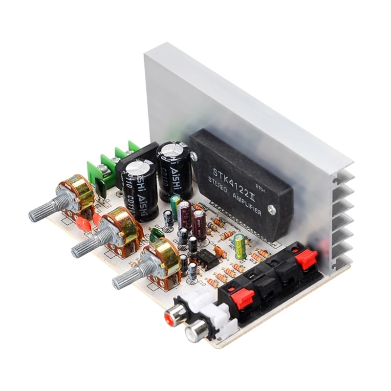 

DX-0408 Subwoofer Amplifier Board 50Wx2 Digital Audional Amp 2.0CH Amplifier Plate with Heatsink forDIY Computer Speaker