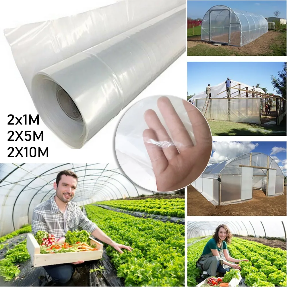 Greenhouse Poly Film Polytunnel Poly Clear Plastic Hot-House Cover LENGT Agriculture Greenhouse Rain Leak Renovation
Greenhouse Poly Film Polytunnel Poly Clear Plastic Hot-House Cover LENGT Agriculture Greenhouse Rain Leak Renovation