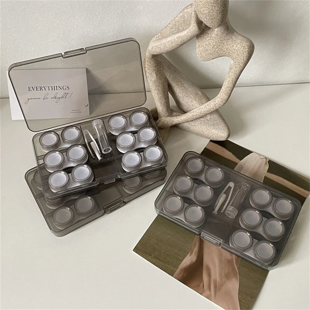 Six Pairs Of Large-Capacity Color Contact Lens Box Storage Box Retro Morandi Color Contact Lens Companion Box Nursing Box
Six Pairs Of Large-Capacity Color Contact Lens Box Storage Box Retro Morandi Color Contact Lens Companion Box Nursing Box
