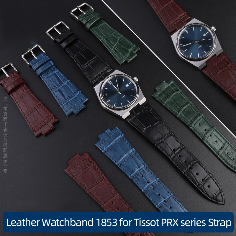 26x12mm(buckle 18mm) Men Leather Watchband 1853 for Tissot PRX series Strap Belt T137.407 Bracelet Convex End Strap Bracelet
26x12mm(buckle 18mm) Men Leather Watchband 1853 for Tissot PRX series Strap Belt T137.407 Bracelet Convex End Strap Bracelet