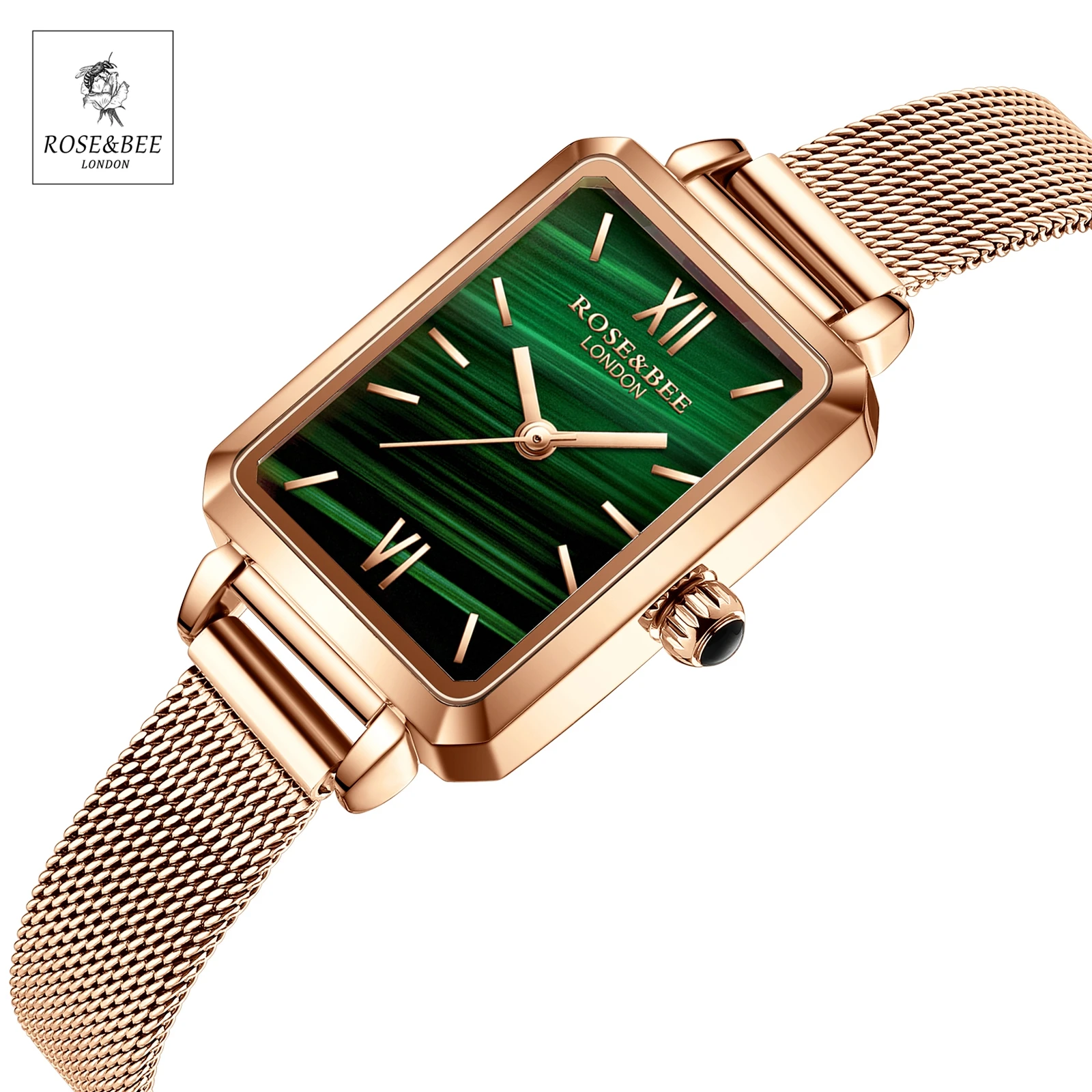 Green Malachite Rectangular Dial Ultra Thin Ladies Luxury Japanese Quartz Movement Leather Waterproof Ladies Rhinestone Watch
Green Malachite Rectangular Dial Ultra Thin Ladies Luxury Japanese Quartz Movement Leather Waterproof Ladies Rhinestone Watch