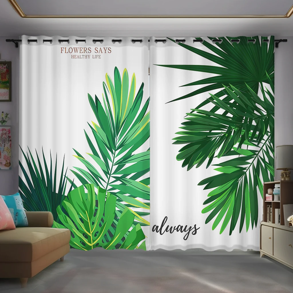 2pcs Window Curtains Tropical Leaf Jungle Foliage Nature Leaves Curtain Rod Pocket Window Treatment For Living Room Home Decor
2pcs Window Curtains Tropical Leaf Jungle Foliage Nature Leaves Curtain Rod Pocket Window Treatment For Living Room Home Decor
