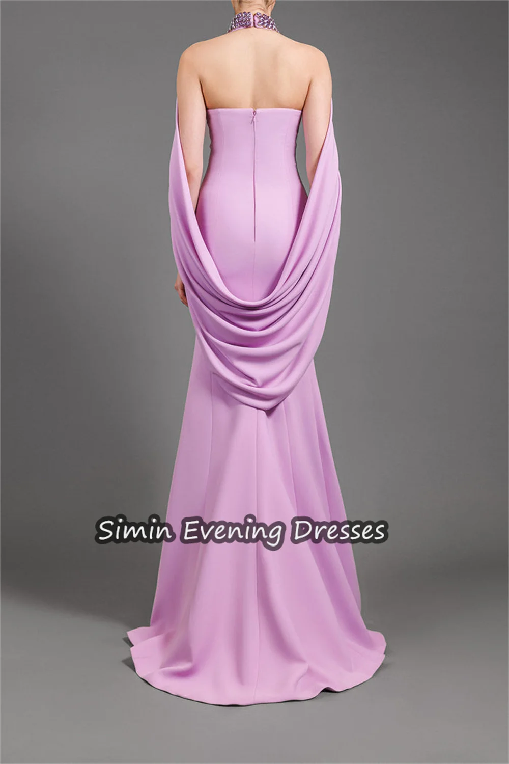 Simin Crepe Mermaid O-neck Beading Saudi Prom Gown Simple Floor-length Arab Evening Elegant Party dresses for women 2024
Simin Crepe Mermaid O-neck Beading Saudi Prom Gown Simple Floor-length Arab Evening Elegant Party dresses for women 2024