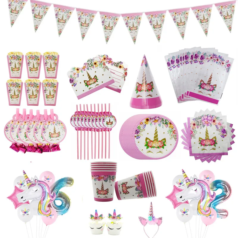 Unicorn Birthday Party Decorations Unicorn Disposable Tableware Balloons Cups Plates Girl Unicorn Birthday Party Supplies
Unicorn Birthday Party Decorations Unicorn Disposable Tableware Balloons Cups Plates Girl Unicorn Birthday Party Supplies