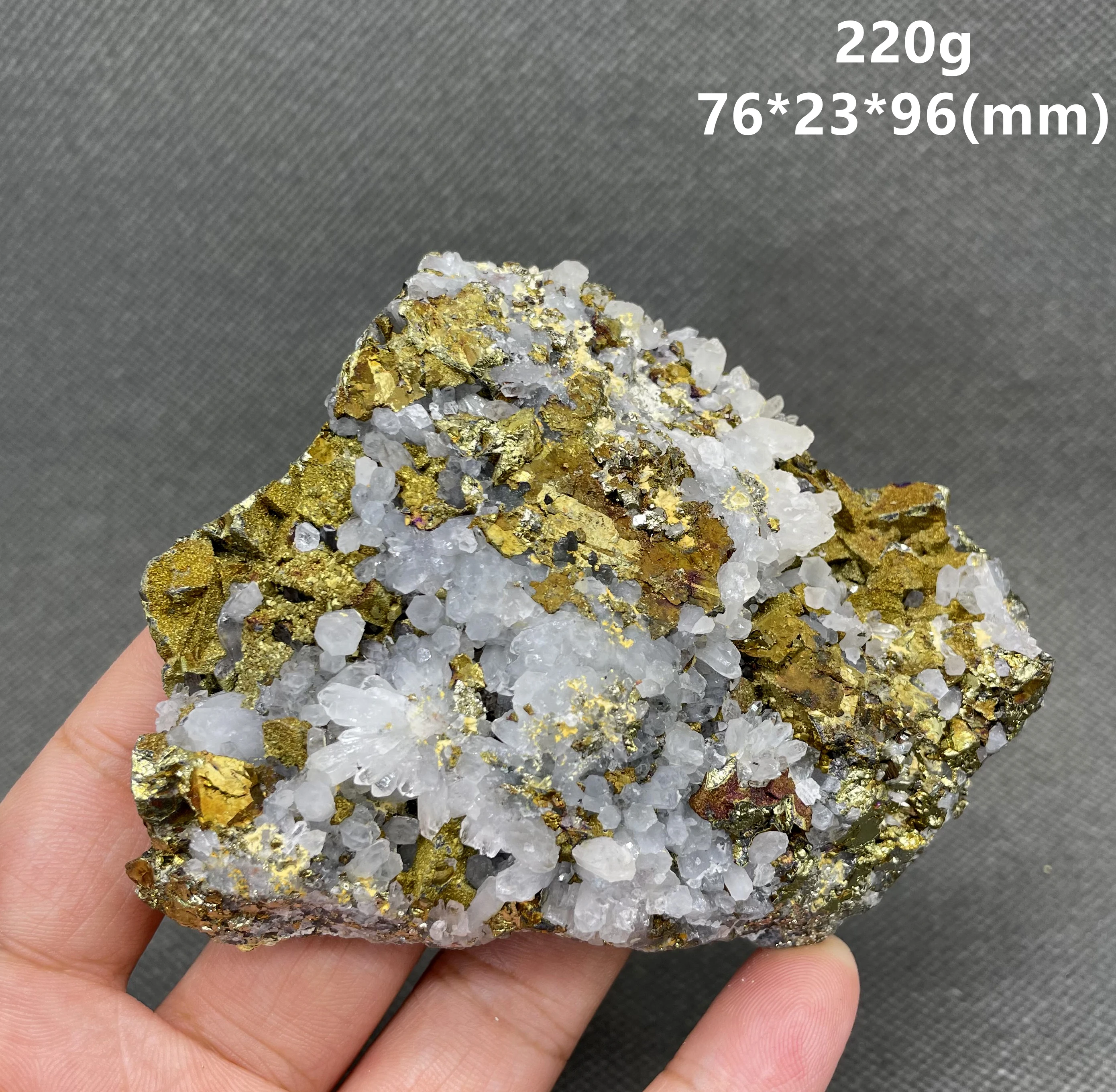 

BEST! 100% Natural Chalcopyrite and crystal Symbiotic mineral specimen Stones and crystals Healing crystal