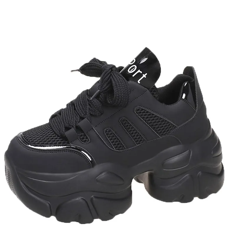 Women Autumn Breathable Mesh Chunky Sneakers 8CM Heels Thick Sole Casual Vulcanized Shoes High Platform Leather Sneakers Woman
Women Autumn Breathable Mesh Chunky Sneakers 8CM Heels Thick Sole Casual Vulcanized Shoes High Platform Leather Sneakers Woman