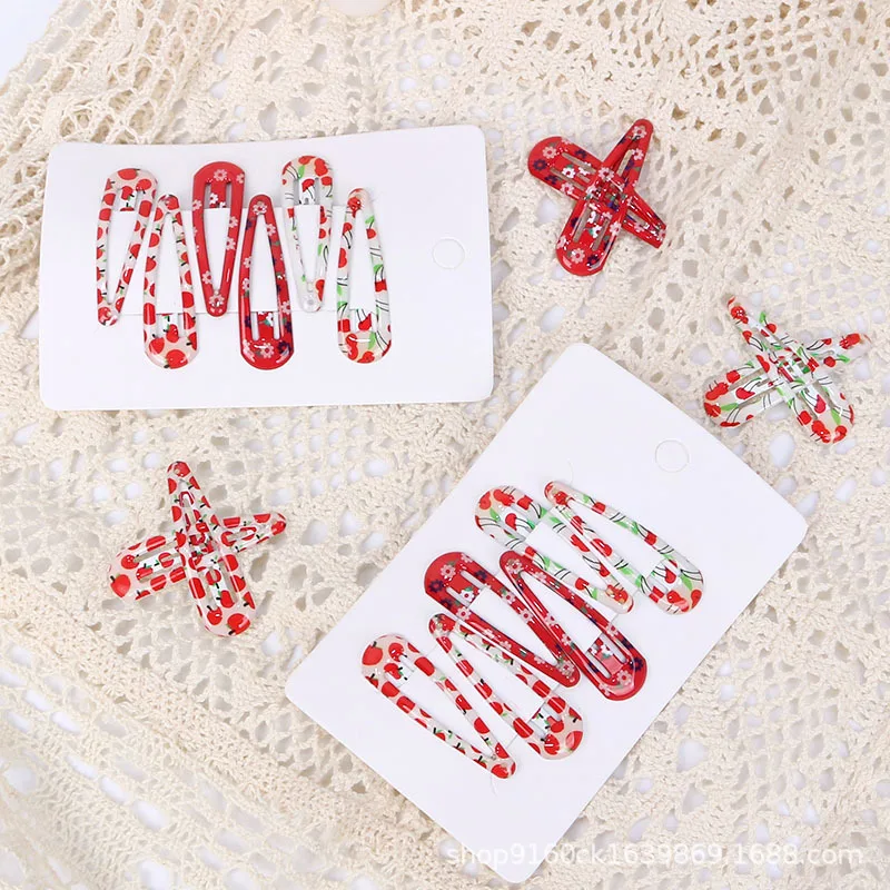 12PCS/Set Lovely Cherry Fruit Fragmentary Flower Dripping Oil Girl Clip 5CM Red Metal Hair Clips Baby HeadWear
12PCS/Set Lovely Cherry Fruit Fragmentary Flower Dripping Oil Girl Clip 5CM Red Metal Hair Clips Baby HeadWear