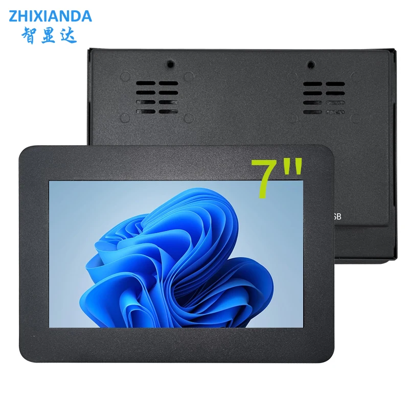 ZHIXIANDA 7-дюймовый 1024*600 TFT металлический панельный монитор ПК промышленный встроенный дисплей VGA HDMI BNC AV входной динамик 
ZHIXIANDA 7-дюймовый 1024*600 TFT металлический панельный монитор ПК промышленный встроенный дисплей VGA HDMI BNC AV входной динамик