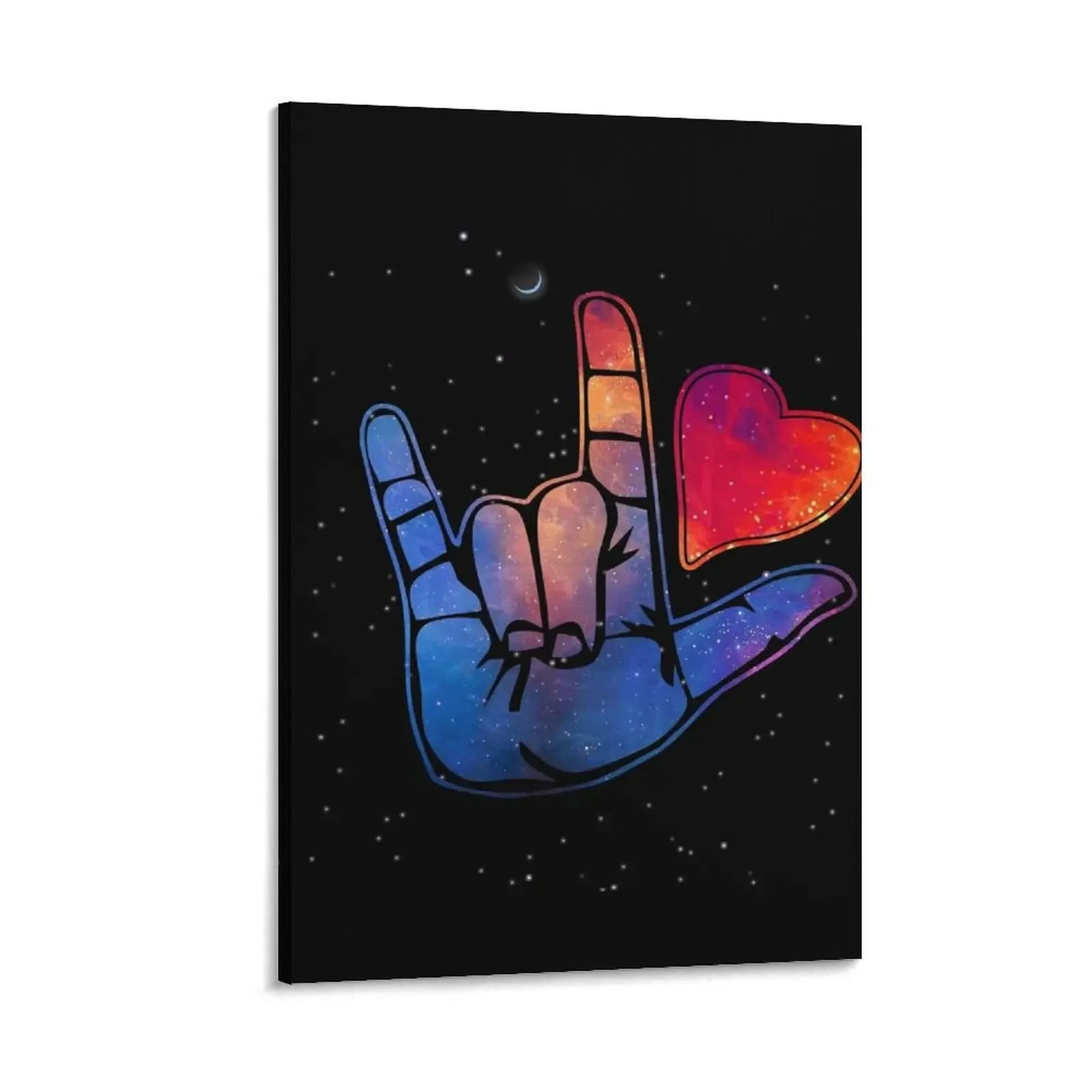 

I love you in sign language Canvas Painting wall decoration paintings wall decor