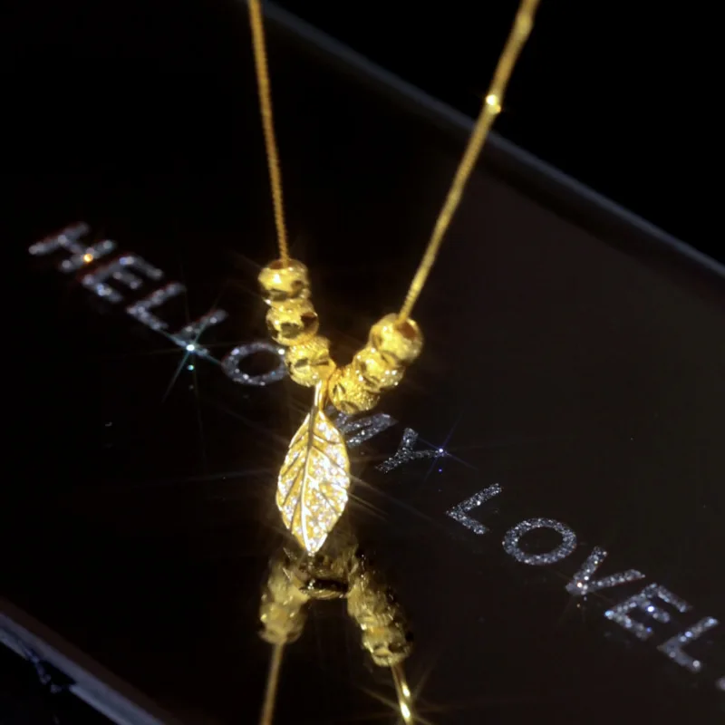 PANJBJ 925 Sterling Silver Zircon Shiny Necklace For Women Girl Leaf Bead Golden Temperament Jewelry Gifts Dropshipping
PANJBJ 925 Sterling Silver Zircon Shiny Necklace For Women Girl Leaf Bead Golden Temperament Jewelry Gifts Dropshipping
