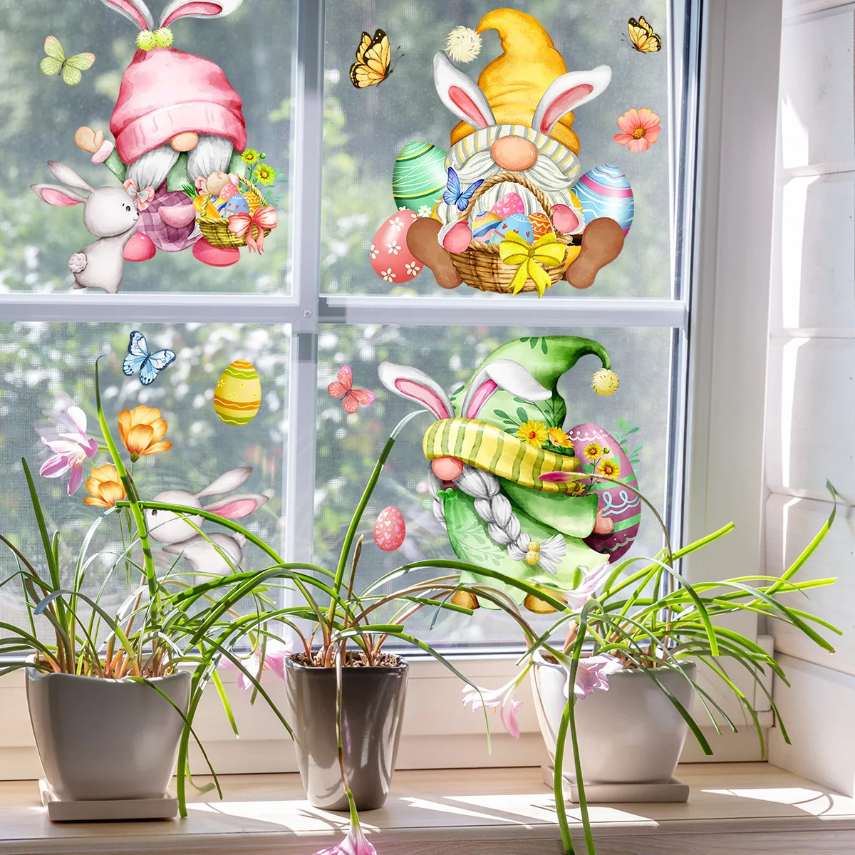 1set Easter Window Stickers Cute Gnome Rabbit Easter Eggs Flowers Butterfly Wall Decal DIY Spring Easter Party Home Decor 2024
1set Easter Window Stickers Cute Gnome Rabbit Easter Eggs Flowers Butterfly Wall Decal DIY Spring Easter Party Home Decor 2024