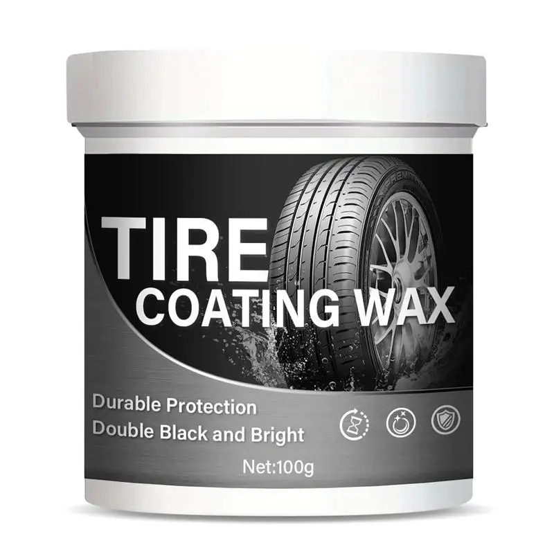 

100g Tire Coating Wax Tire Shine Coatings Tire Refurbishing Agent Cleaner Coating Car Wheel Brightener And Plating Cream For Car