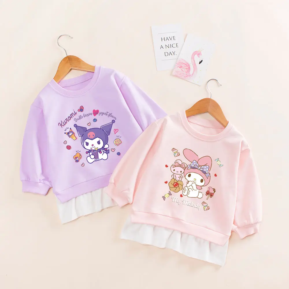 2023 Kawaii Sanrioed Anime My Melody Kuromi Children Sweatshirt Spring Autumn Anime Cartoon Girls Pullover Fashion Kids Clothes
2023 Kawaii Sanrioed Anime My Melody Kuromi Children Sweatshirt Spring Autumn Anime Cartoon Girls Pullover Fashion Kids Clothes