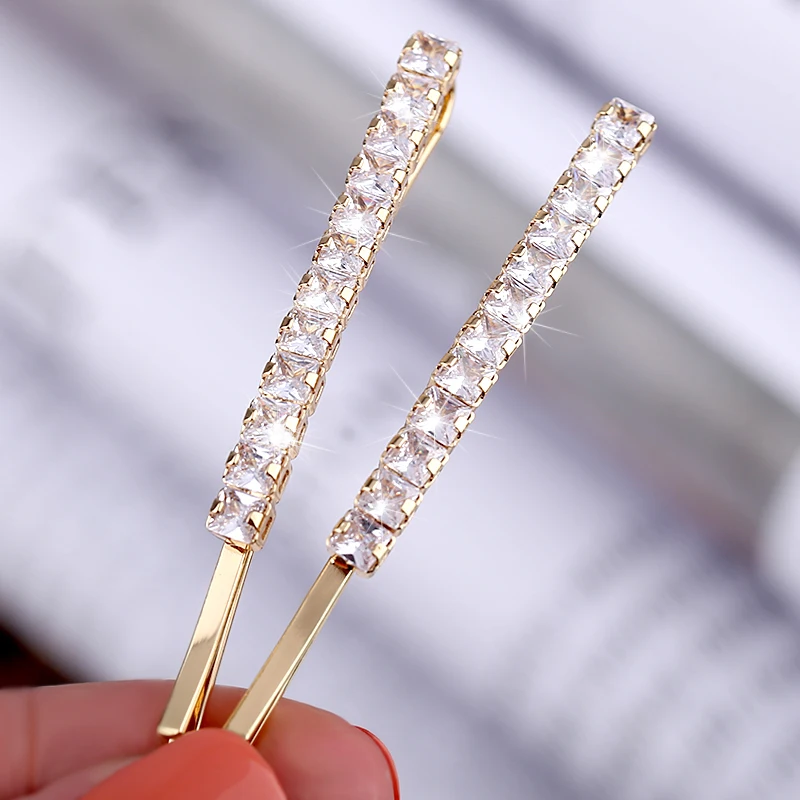 Trendy 2 Pieces Pair Hairpin for Women Girls Gold Plating Hair Clip Circular Zircon Shining Hairgirps Barrette Hair Accessory
Trendy 2 Pieces Pair Hairpin for Women Girls Gold Plating Hair Clip Circular Zircon Shining Hairgirps Barrette Hair Accessory