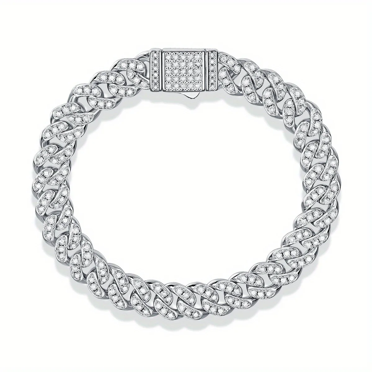 Juzuan 3.1Ctw Moissanite Bracelet Silver Cuban Bracelet Valentine's Day Anniversary Gift Cool Trendy Jewelry For Men Women
Juzuan 3.1Ctw Moissanite Bracelet Silver Cuban Bracelet Valentine's Day Anniversary Gift Cool Trendy Jewelry For Men Women