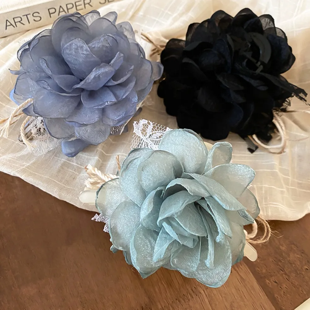 Elegant Lace Green Black Blue Cloth Art Rose Flower Hair Claw Women Hair Clip Crab Clamp Fashion Headwear Shark Clip
Elegant Lace Green Black Blue Cloth Art Rose Flower Hair Claw Women Hair Clip Crab Clamp Fashion Headwear Shark Clip
