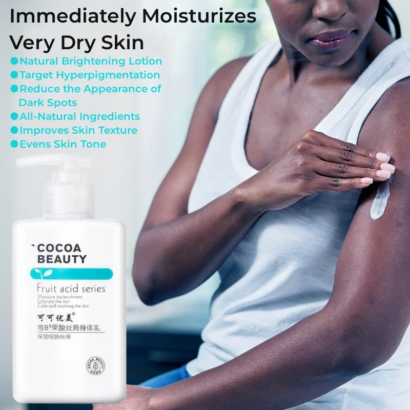 Niacinamide Vitamin B5 Fruit Acid Silky Body Lotion Natural Skin Brightening for Body Moisturizing Smooth Skin Care Women Men 
Niacinamide Vitamin B5 Fruit Acid Silky Body Lotion Natural Skin Brightening for Body Moisturizing Smooth Skin Care Women Men