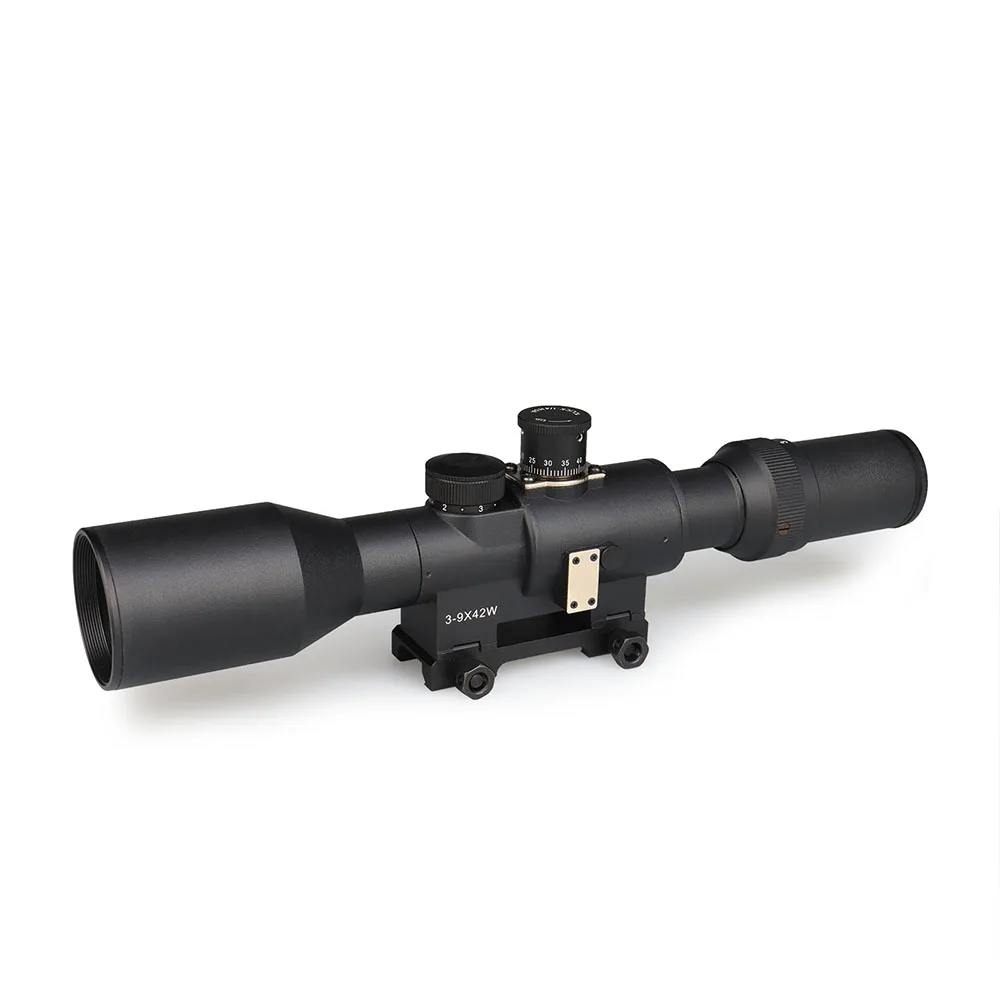

PPT Rifle Scope Lens 3-9x42 SVD Rifle Scope Hunting Magnificatio 3x-9x with mount adapter Shooting OS1-0415
