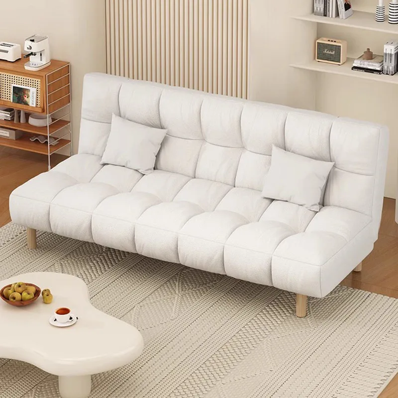 

Large Nordic Simple Sofa Cushion Lazy Wood Cloud Couches Chaise Sofa Puffs Folding White Salon Meuble Living Room Furniture