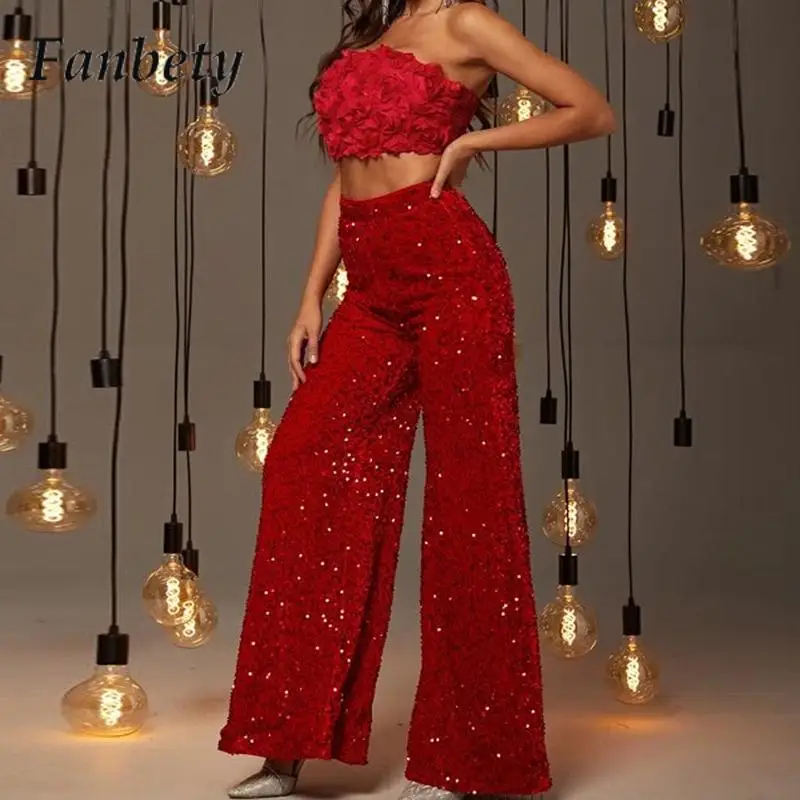 Women Casual Office Wide Leg Pants Elegant Shiny Trend Party Pants Street Fashion Solid Color Sequins High Waist Versatile Pants
Women Casual Office Wide Leg Pants Elegant Shiny Trend Party Pants Street Fashion Solid Color Sequins High Waist Versatile Pants