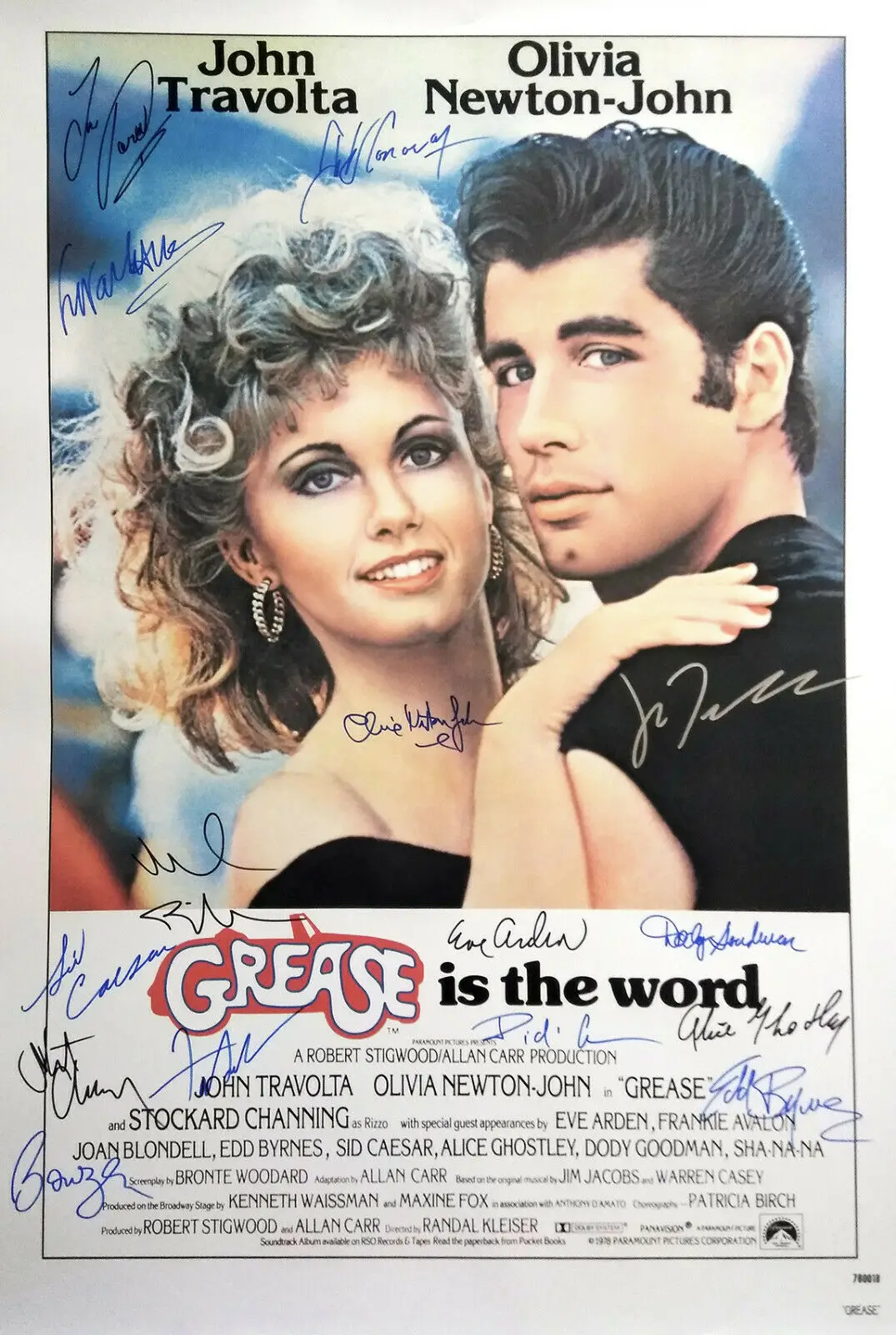 

GREASE MOVIE Signed Photo Art Film Print Silk Poster for Your Home Wall Decor 24x36inch