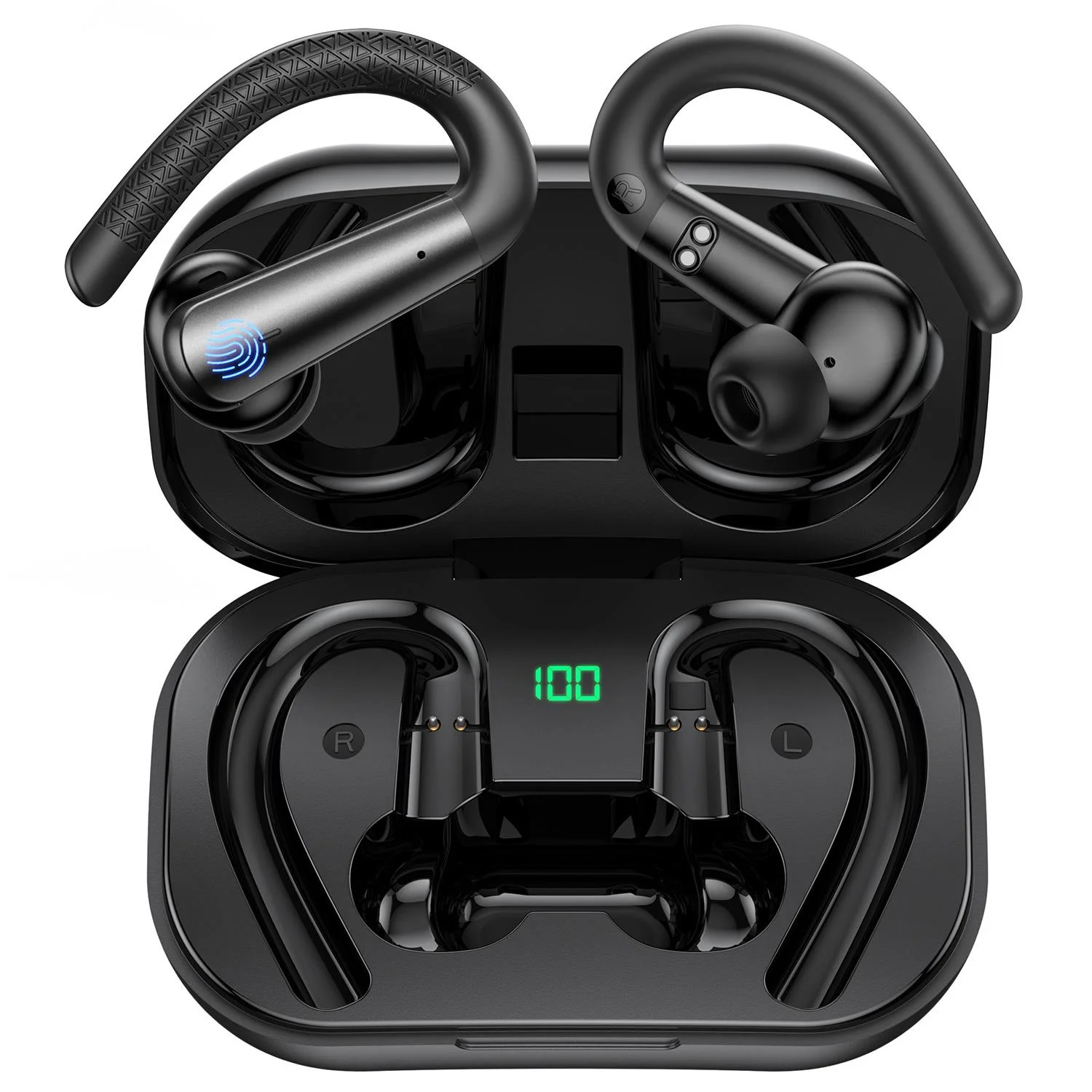 

X13 Wireless Earbuds Sport Bluetooth Headset 40Hrs Earphones with Mic IPX6 Waterproof Earpiece with LED Display for Men Gift
