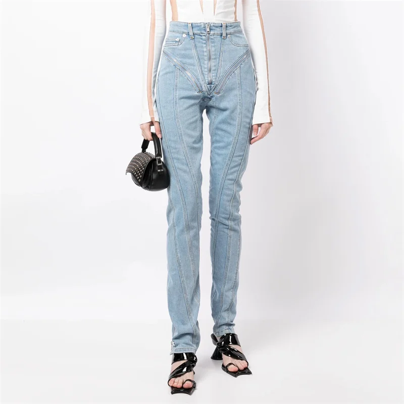 Pants for women 2023 Autumn New Korean Fashion Stretch Slim Women's Jeans Zipper Spliced Pencil Pants y2k cotton denim Trousers
Pants for women 2023 Autumn New Korean Fashion Stretch Slim Women's Jeans Zipper Spliced Pencil Pants y2k cotton denim Trousers
