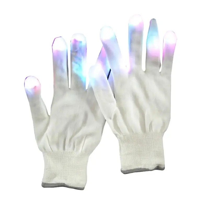 

1 Pair LED Light Gloves Color Changing Luminous Flashing Halloween Stage Perform
