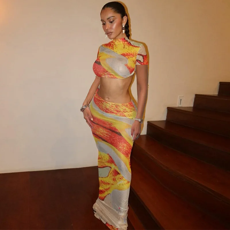 2023 Summer New Fashion Women Clothing Printing Short Sleeve Jacket That Show Hilum Slim Fit Skirts Female Outfit Beach Dresses
2023 Summer New Fashion Women Clothing Printing Short Sleeve Jacket That Show Hilum Slim Fit Skirts Female Outfit Beach Dresses