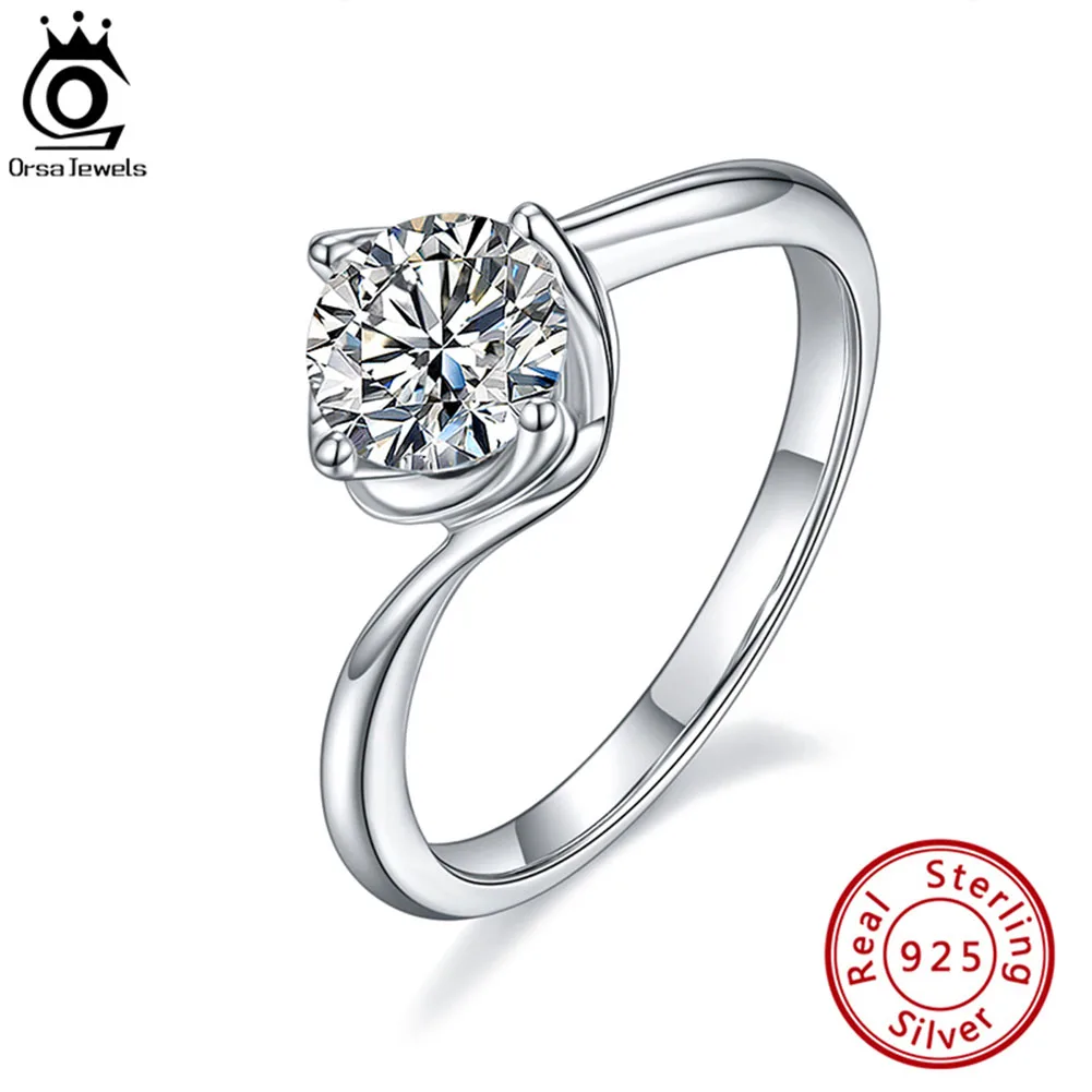 ORSA JEWELS S925 серебро классическое 1.0ct круглый вырез D Цвет VVS Moissanite алмазное обручальное кольцо ювелирные изделия для женщин SMR83
ORSA JEWELS S925 серебро классическое 1.0ct круглый вырез D Цвет VVS Moissanite алмазное обручальное кольцо ювелирные изделия для женщин SMR83