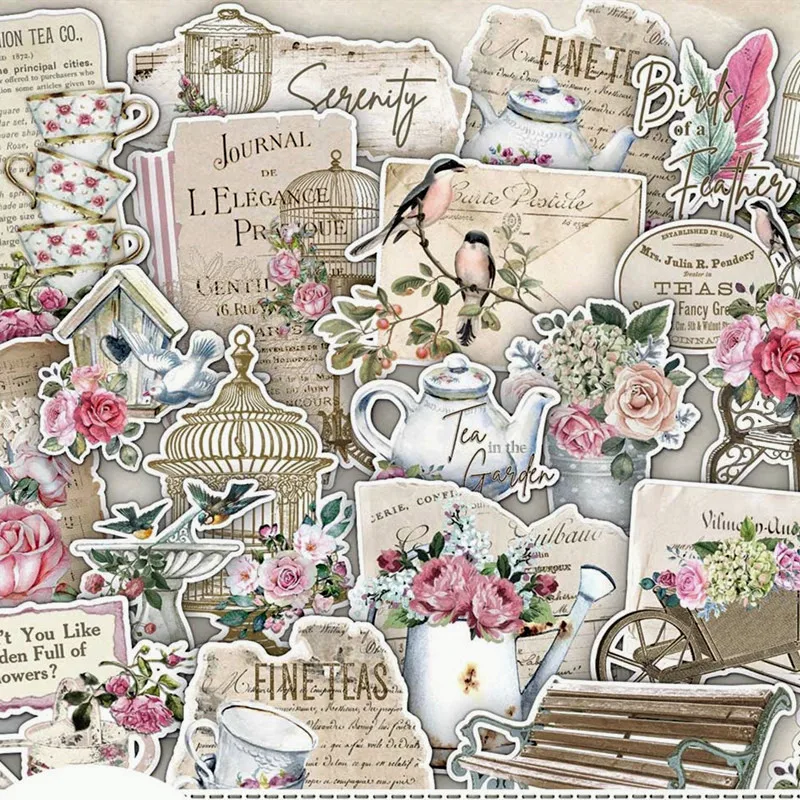 Afternoon Tea Flower Stickers DIY Scrapbooking Junk Journal Bird Envelope Label Collage Diary Happy Plan Card Seal Decoration
Afternoon Tea Flower Stickers DIY Scrapbooking Junk Journal Bird Envelope Label Collage Diary Happy Plan Card Seal Decoration