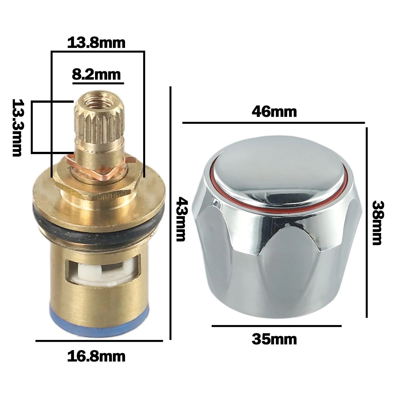 2pcs Screws 2pcs Tap Handle 2pcs Copper Valve Kitchen/bathroom Products Home Hardware Faucet Handle Handwheel Replacement
2pcs Screws 2pcs Tap Handle 2pcs Copper Valve Kitchen/bathroom Products Home Hardware Faucet Handle Handwheel Replacement