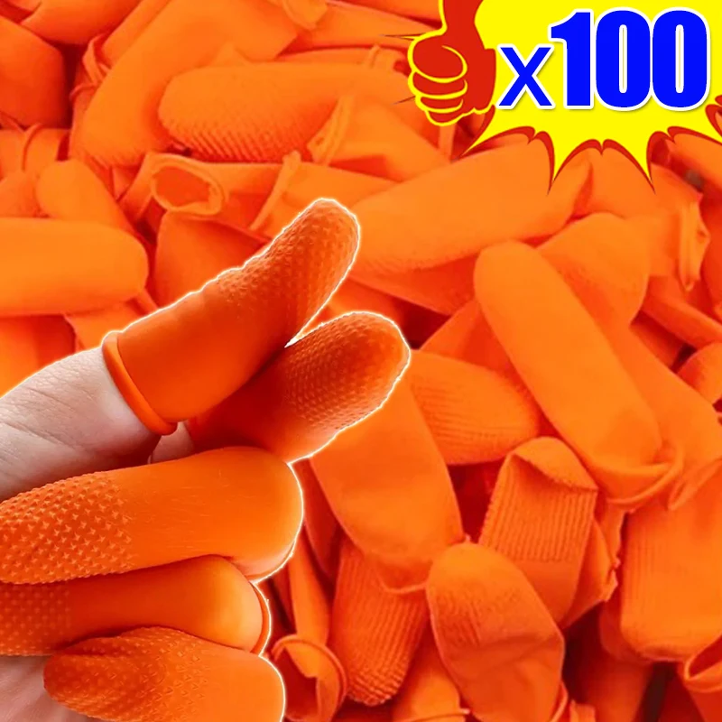 10/100PCS Reusable Finger Covers Natural Rubber Gloves Non-Slip Anti-Static Finger Cots Industry Home Finger Protection Gloves
10/100PCS Reusable Finger Covers Natural Rubber Gloves Non-Slip Anti-Static Finger Cots Industry Home Finger Protection Gloves