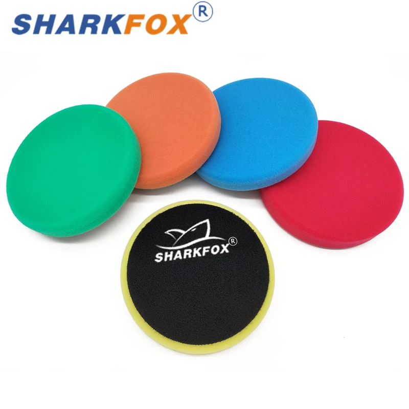 

Sharkfox 5"(125mm) /6"(150mm) Car Polishing Pads Car Sponge Buffing Polish Pad With Hook&Loop For DA/RO/GA Car Buffer Polisher