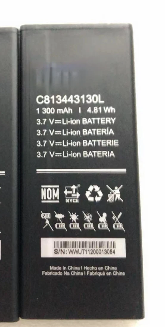 Оригинальная Новая батарея для BLU Advance L5 L4 Advance A4 2019 A410U Advance L4 L5 подходит для C813443130L 1300 мАч/Вт/ч
Оригинальная Новая батарея для BLU Advance L5 L4 Advance A4 2019 A410U Advance L4 L5 подходит для C813443130L 1300 мАч/Вт/ч