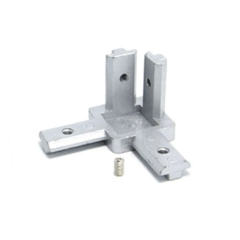 3-Way 90 Degree Inner Angle Connector L-shaped Joint Bracket 2020 EU Zinc Alloy Profile For T-slot Aluminum Extrusion Profiles
3-Way 90 Degree Inner Angle Connector L-shaped Joint Bracket 2020 EU Zinc Alloy Profile For T-slot Aluminum Extrusion Profiles