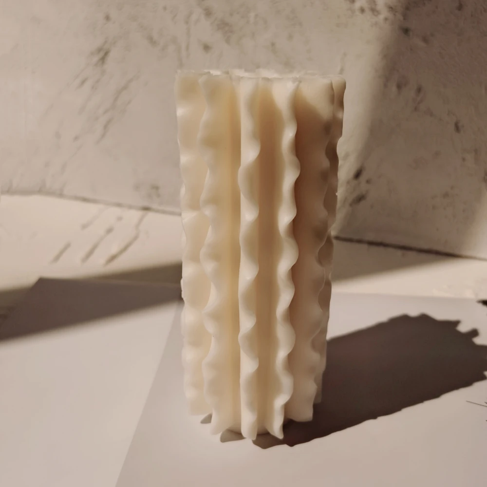 Wavy Petal Pillar Candle Mold Home Decor Squiggle Unique Waving Design Wax Taper Candles Silicone Mould
Wavy Petal Pillar Candle Mold Home Decor Squiggle Unique Waving Design Wax Taper Candles Silicone Mould