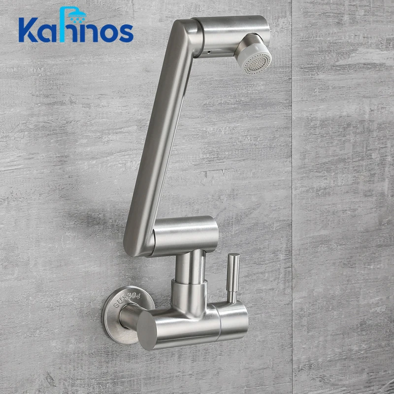 Brushed 304 Stainless Steel Kitchen Sink Faucet Single Cold Tap Stream Sprayer Head Wall Mounted Installation Bathroom Faucet 
Brushed 304 Stainless Steel Kitchen Sink Faucet Single Cold Tap Stream Sprayer Head Wall Mounted Installation Bathroom Faucet