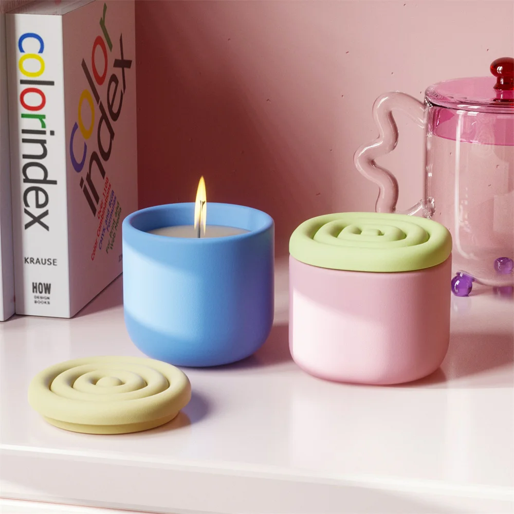 Lollipop Candle Jar Jesmonite Mold with Lid DIY Candle Vessel Silicone Molds for Cement Handmade Storage Box Concrete Mould
Lollipop Candle Jar Jesmonite Mold with Lid DIY Candle Vessel Silicone Molds for Cement Handmade Storage Box Concrete Mould