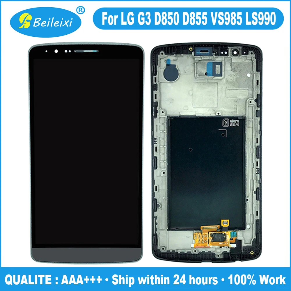 

For LG G3 D850 D851 D852 D855 VS985 LS990 LCD Display Touch Screen Digitizer Assembly Replacement For G3 Dual D858 D858HK D856