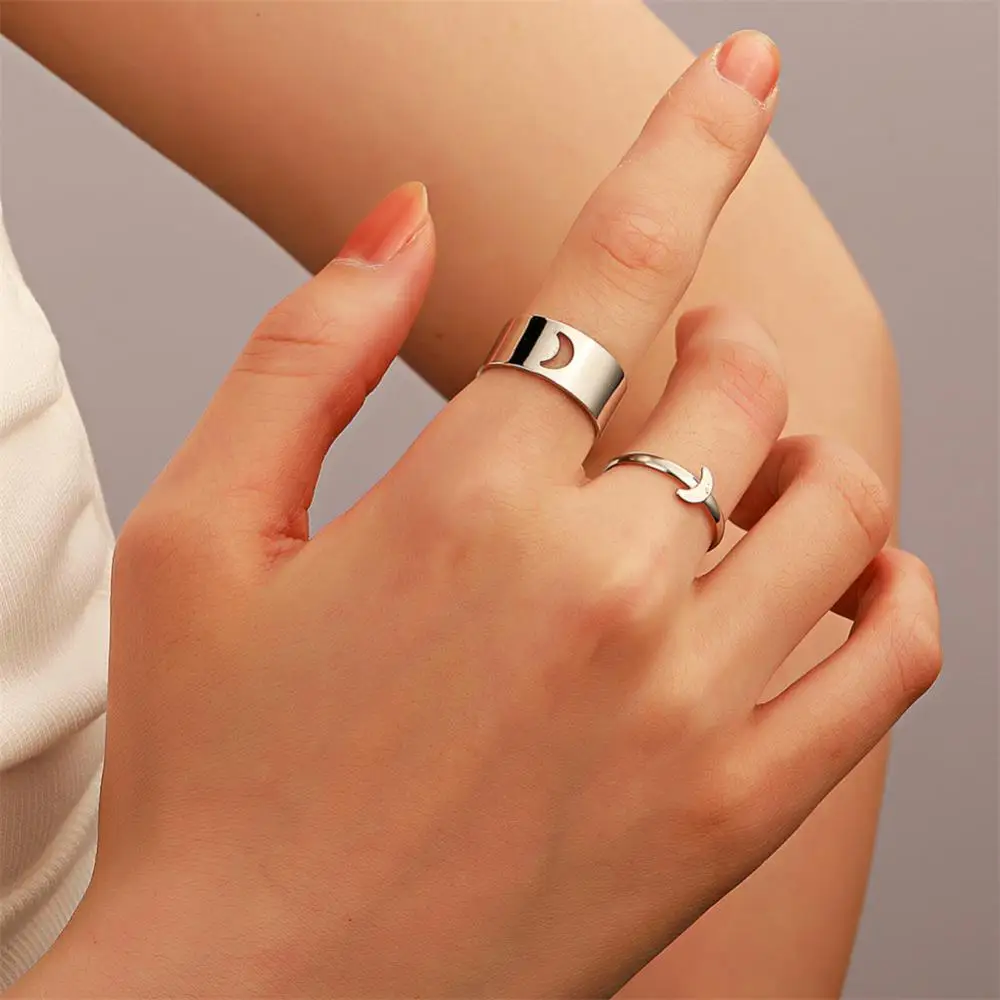 Couple Ring Set Butterfly Star Rings Party Women Men Lover Friendship Engagement Wedding Band Open Ring 2022 Trend Jewelry Gift Couple Ring Set Butterfly Star Rings Party Women Men Lover Friendship Engagement Wedding Band Open Ring 2022 Trend Jewelry Gift