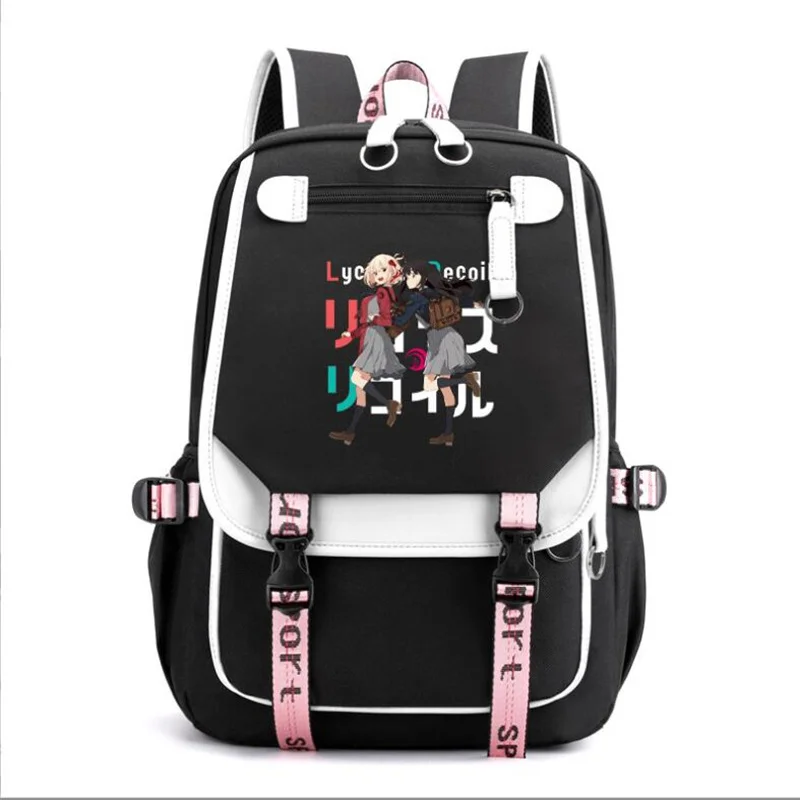 Anime Lycoris Recoil Backpack Teenarges Schoolbag Men Women Color Blocking USB Laptop Rucksack Travel Shoulder Outdoor Bags
Anime Lycoris Recoil Backpack Teenarges Schoolbag Men Women Color Blocking USB Laptop Rucksack Travel Shoulder Outdoor Bags