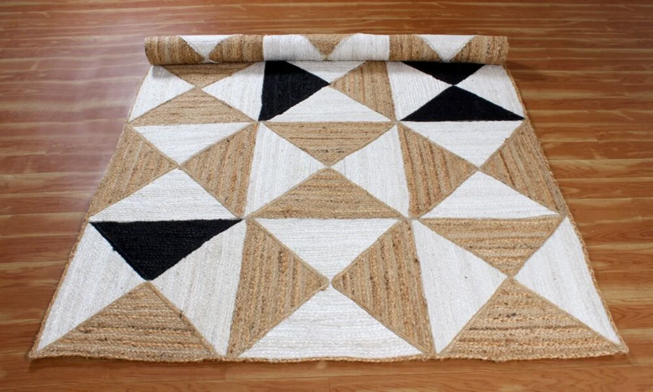 Rug Natural Jute Rugs Hand Braided Geometric White Carpet Outdoor Garden Yoga Mat Rug Carpets for Living Room
Rug Natural Jute Rugs Hand Braided Geometric White Carpet Outdoor Garden Yoga Mat Rug Carpets for Living Room